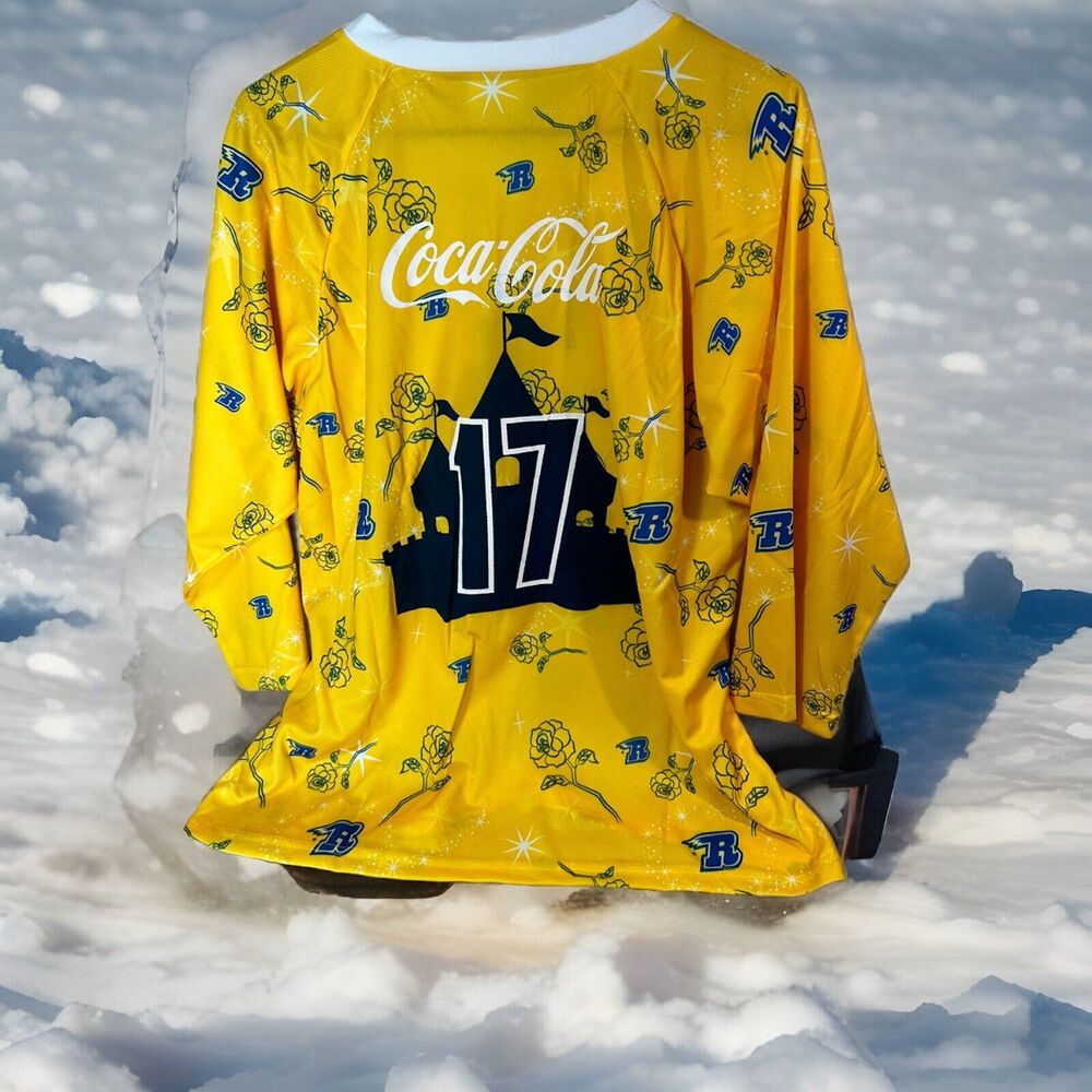 Rapid City RUSH Minor Hockey Y- XL Disney Princess Night Special Yellow Jersey